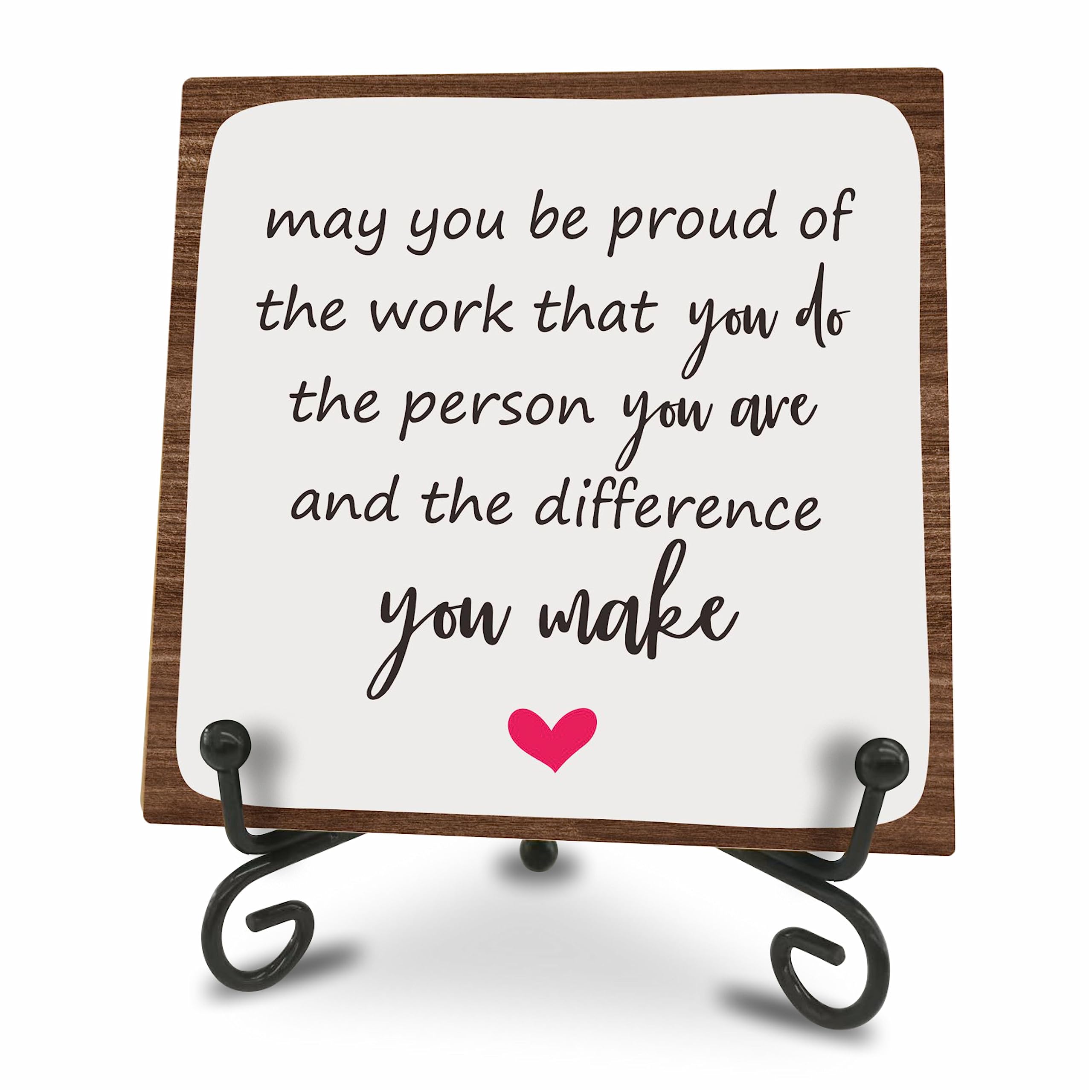 May You Be Pound Wooden Motivational Office Desk Decor 4in - Never Forget The Difference You Make
