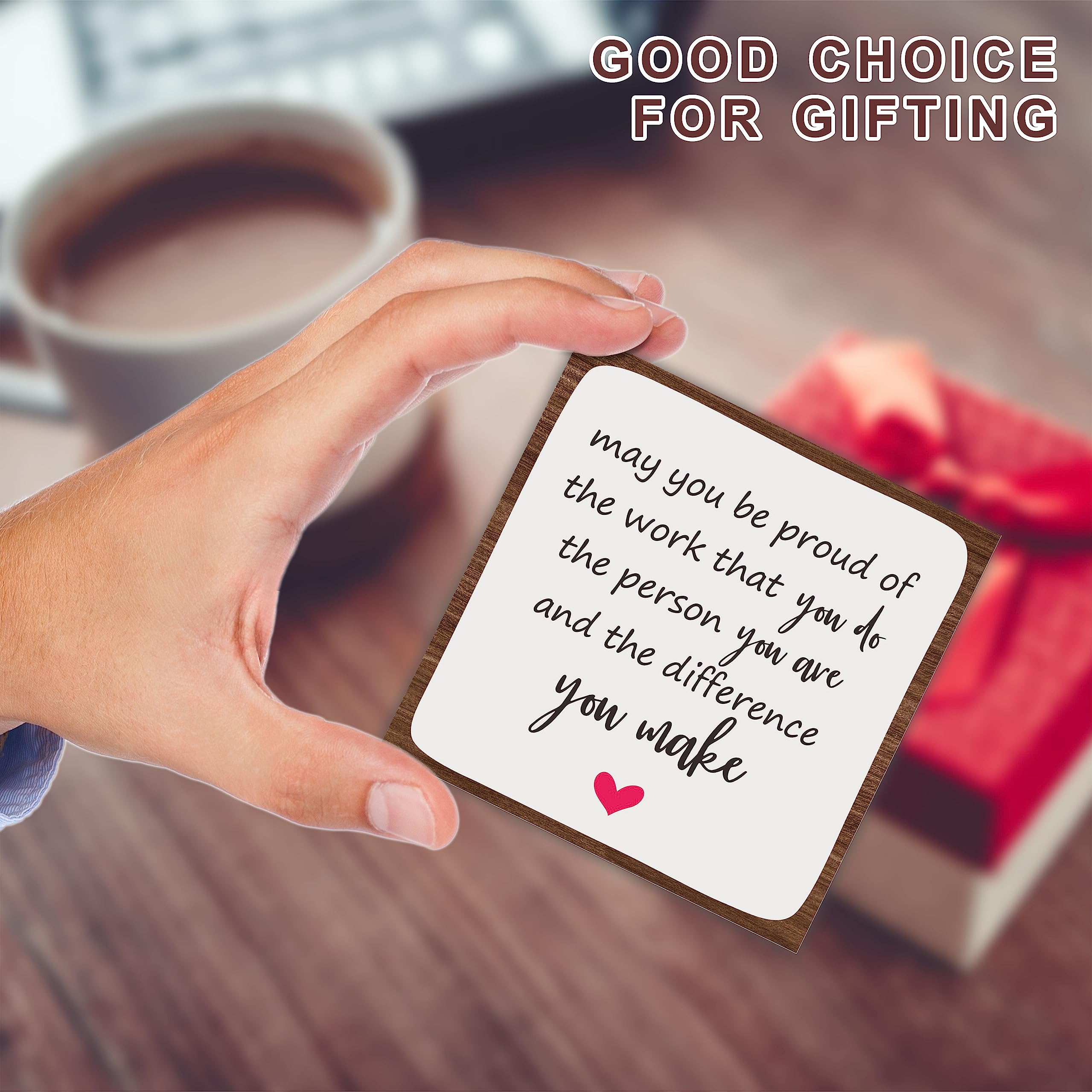 May You Be Pound Wooden Motivational Office Desk Decor 4in - Never Forget The Difference You Make