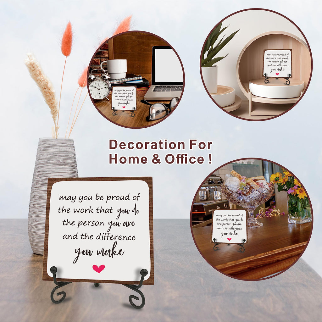 May You Be Pound Wooden Motivational Office Desk Decor 4in - Never Forget The Difference You Make