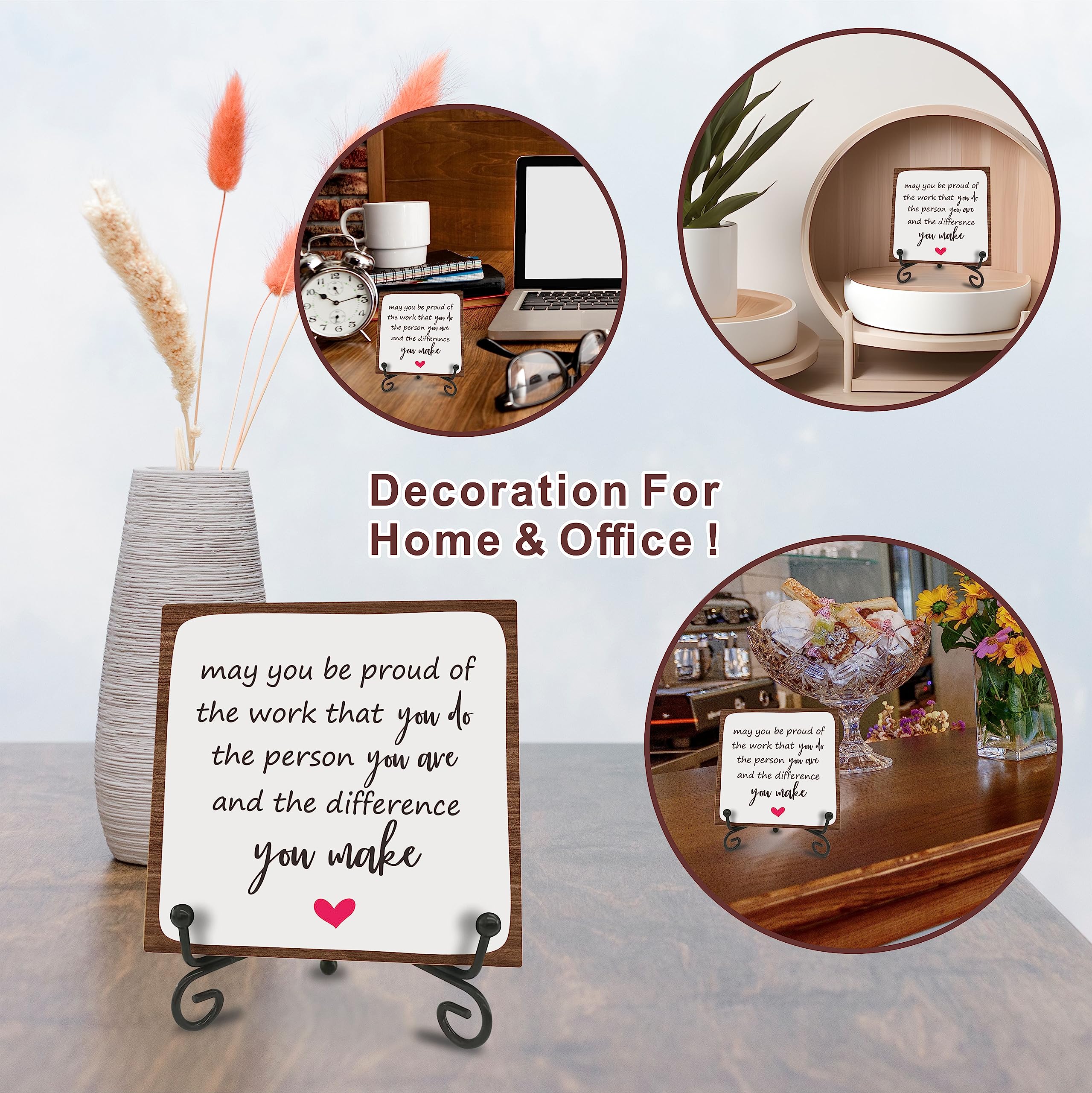 May You Be Pound Wooden Motivational Office Desk Decor 4in - Never Forget The Difference You Make